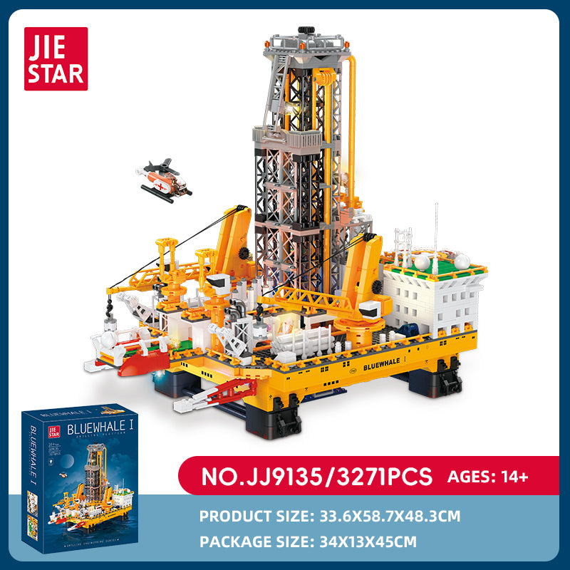 JIESTAR Blue Whale No. 1 Anvil Platform Building Block Set SKU image - JJ9135-sku.jpg
