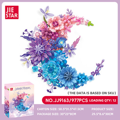 JIESTAR Night Moon Flower Morning Building Block Set SKU image - JJ9163-sku.jpg