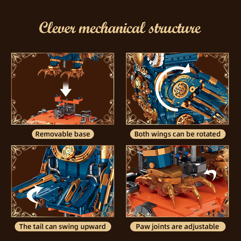 JIESTAR Steampunk Owl Building Block Set - JJ9171-4.jpg