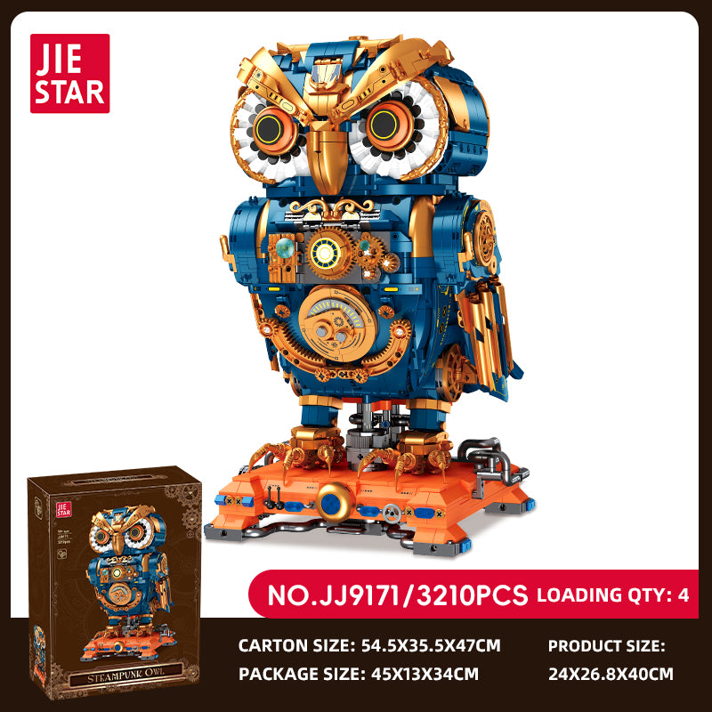 JIESTAR Steampunk Owl Building Block Set SKU image - JJ9171-sku.jpg