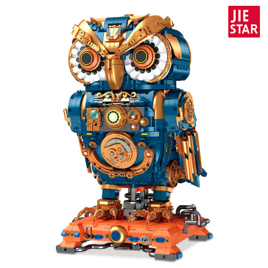 JIESTAR Steampunk Owl Building Block Set - JJ9171-白底.jpg