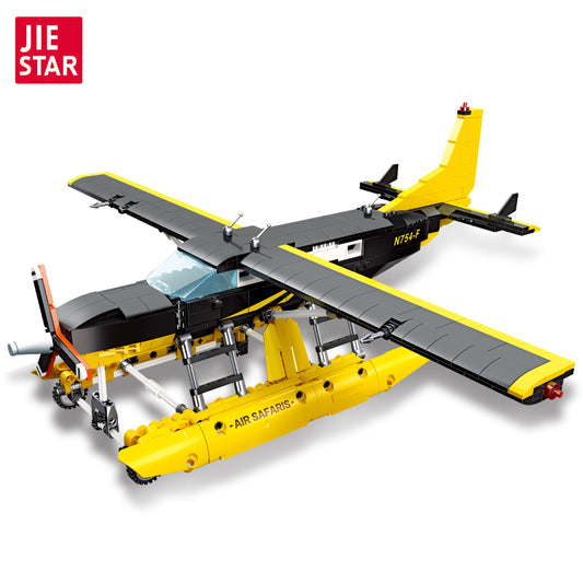 JIESTAR Cessna208 Building Block Set - JJ9172-白底.jpg