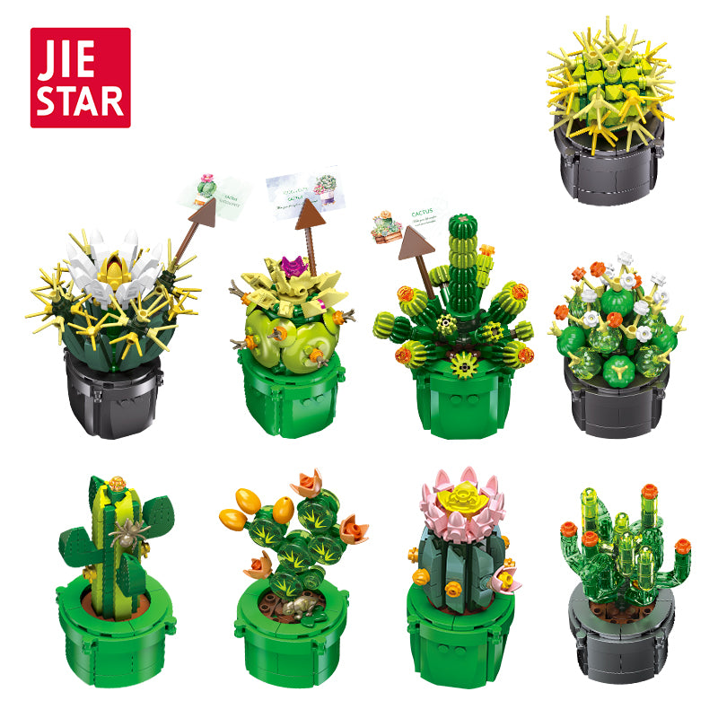 JIESTAR Cactus*9 Building Block Set - JJ9175-白底.jpg