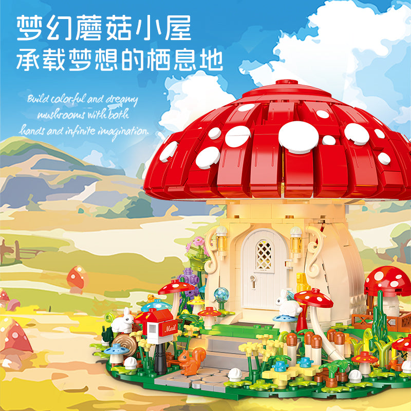 JIESTAR Dream Mushroom [Including Lighting Accessories] Building Block Set - JJ9185-3.jpg