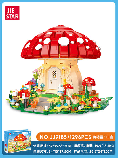JIESTAR Dream Mushroom [Including Lighting Accessories] Building Block Set SKU image - JJ9185-sku.jpg