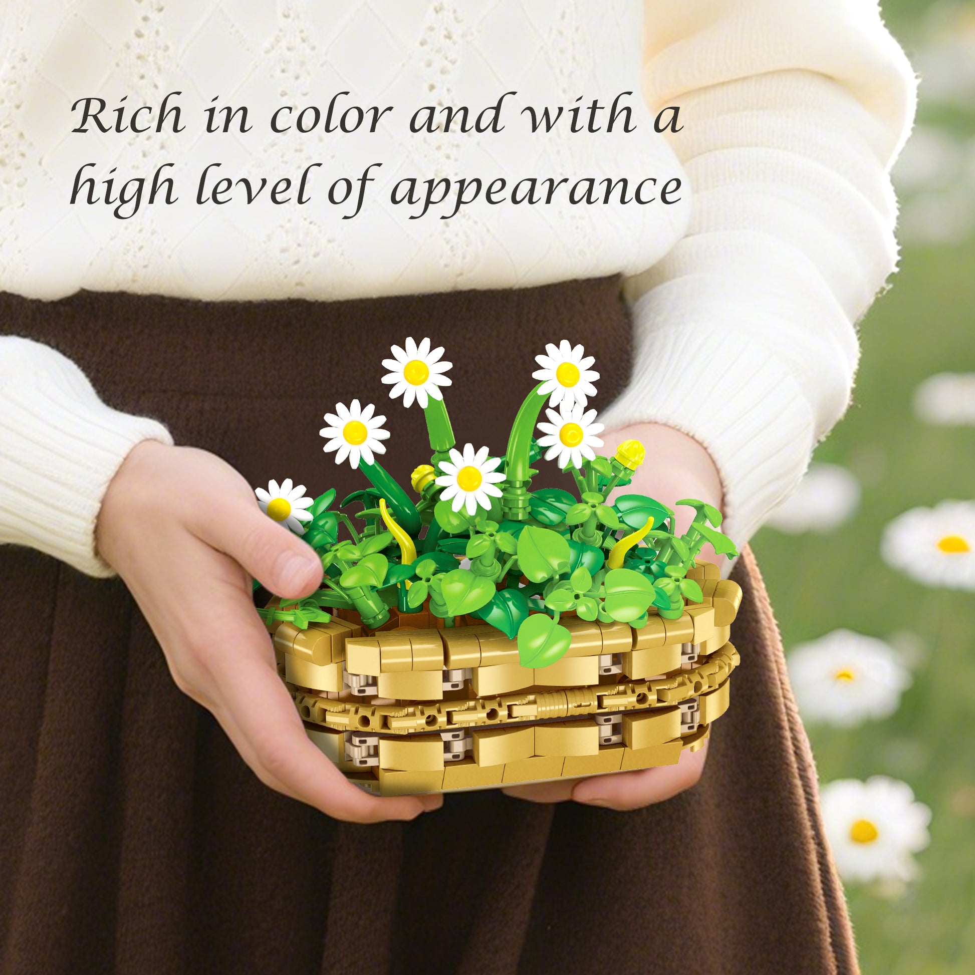 JIESTAR Small Daisy Potted Plant Building Block Set - JJ9188-4.jpg