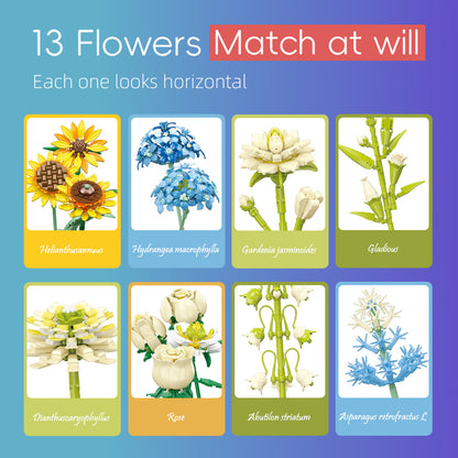 JIESTAR Sunflower Bouquet Building Block Set - JJ9196-3.jpg
