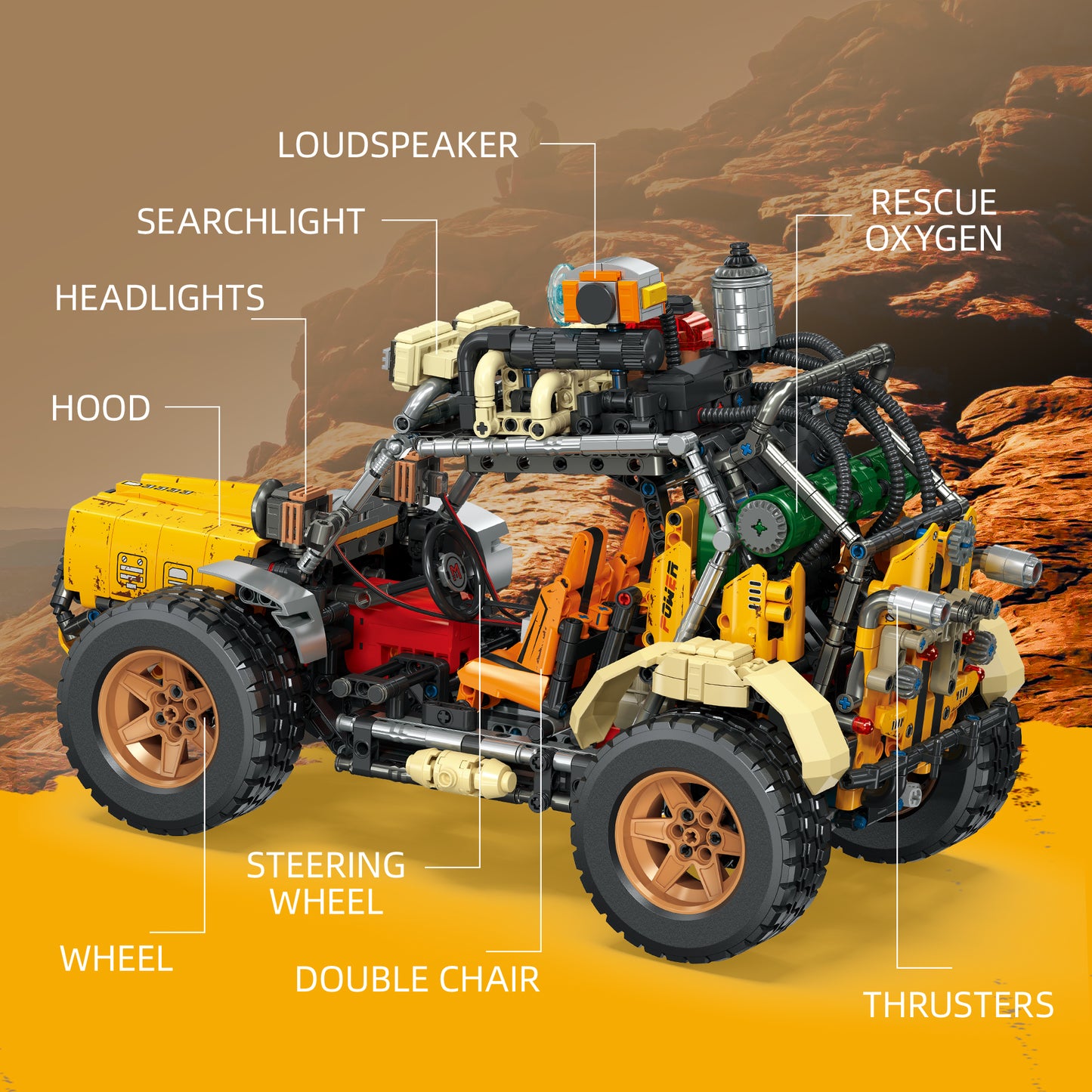 JIESTAR Wasteland Navigator Bengbeng Building Block Set - JJ9199-3.jpg