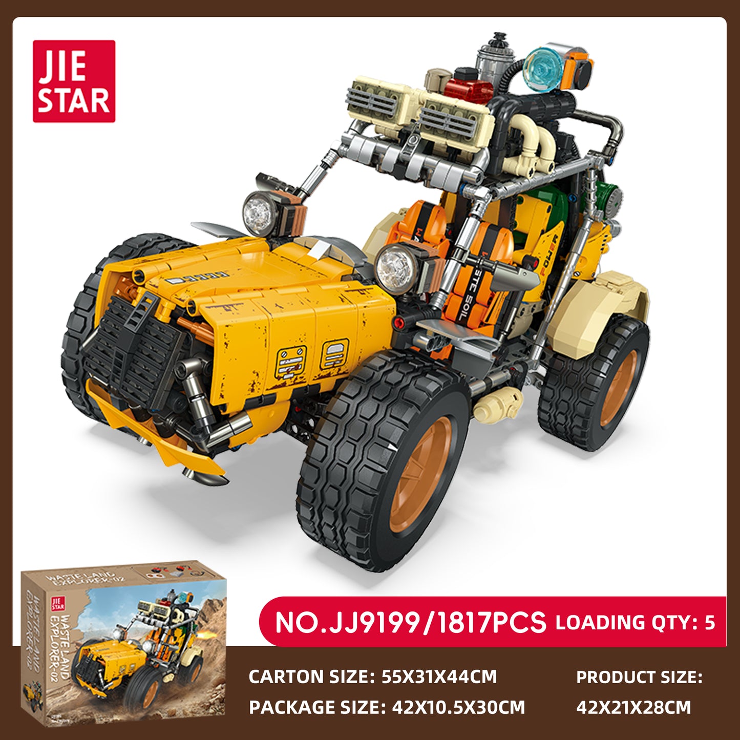 JIESTAR Wasteland Navigator Bengbeng Building Block Set SKU image - JJ9199-sku.jpg