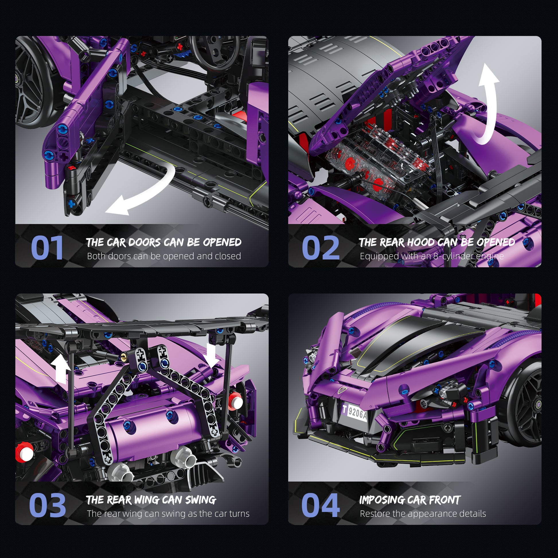 JIESTAR Super Racing【Single Version-Remote Control & Bluetooth】 Building Block Set - JJ9206-4.jpg