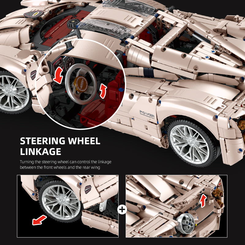 JIESTAR Super Racing Pagani Utopia [Remote Control Battery Pack Needs To Be Purchased Separately] Building Block Set - JJ9210-4.jpg