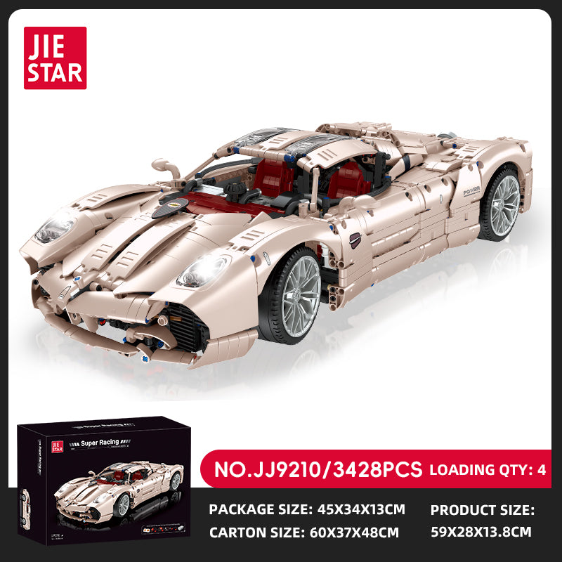 JIESTAR Super Racing Pagani Utopia [Remote Control Battery Pack Needs To Be Purchased Separately] Building Block Set - JJ9210-sku-2.jpg