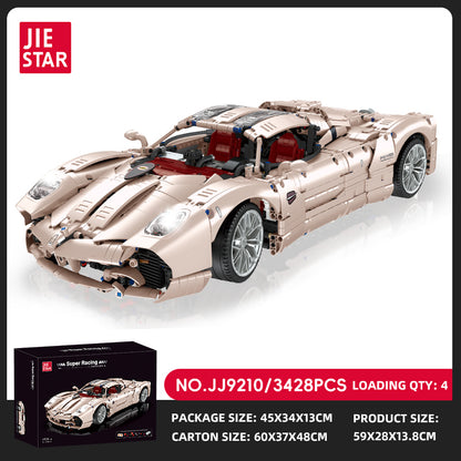 JIESTAR Super Racing Pagani Utopia [Remote Control Battery Pack Needs To Be Purchased Separately] Building Block Set - JJ9210-sku-2.jpg