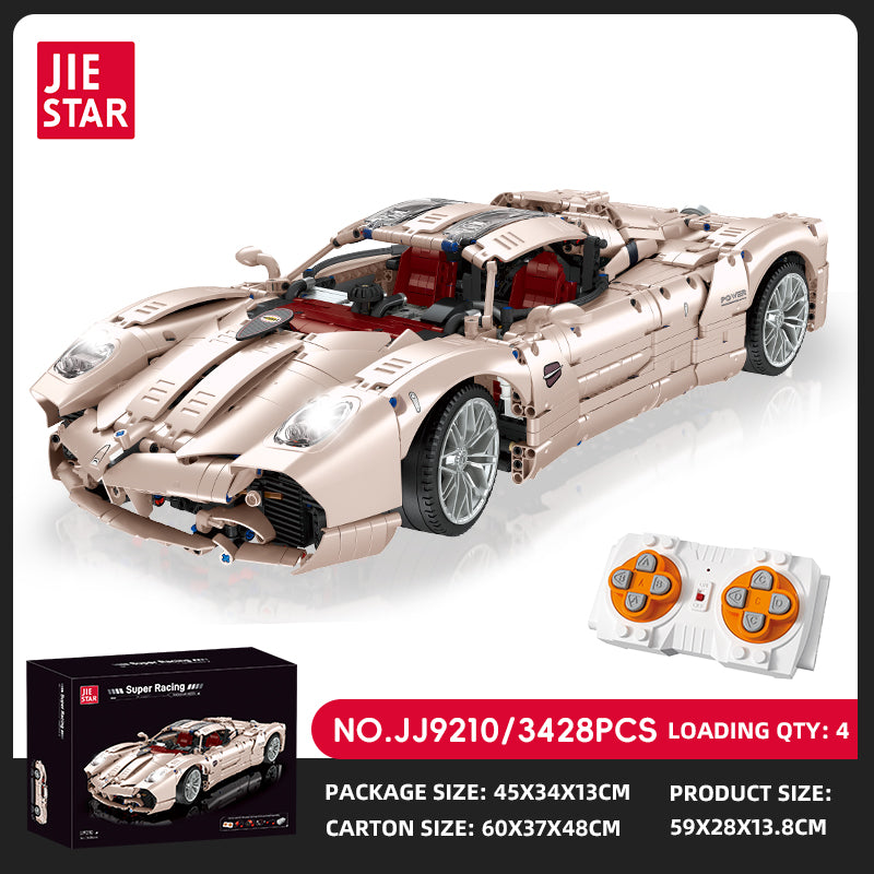 JIESTAR Super Racing Pagani Utopia [Remote Control Battery Pack Needs To Be Purchased Separately] Building Block Set SKU image - JJ9210-sku.jpg