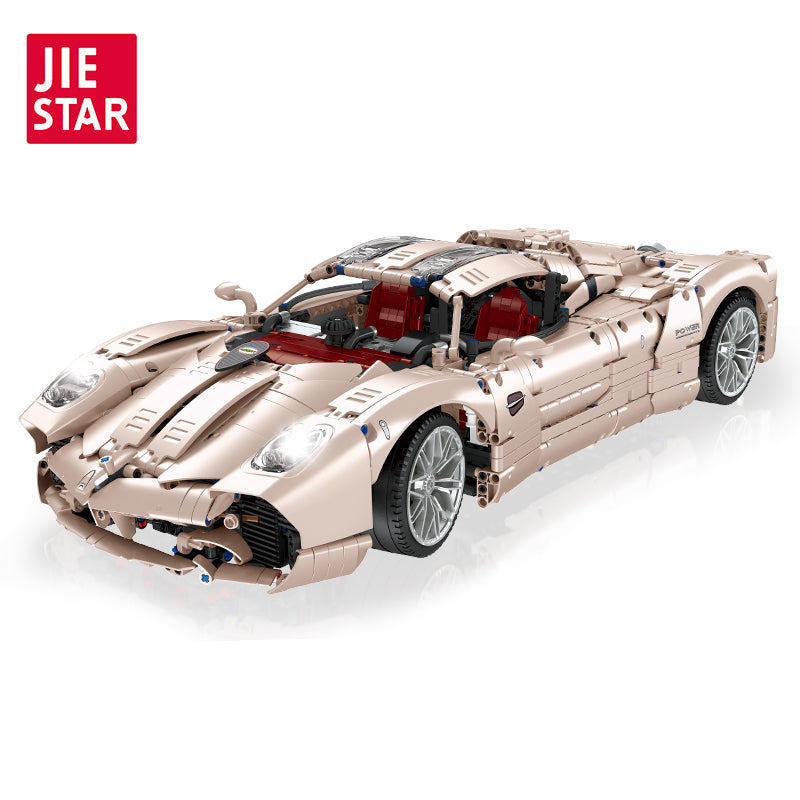 JIESTAR Super Racing Pagani Utopia [Remote Control Battery Pack Needs To Be Purchased Separately] Building Block Set - JJ9210-白底.jpg