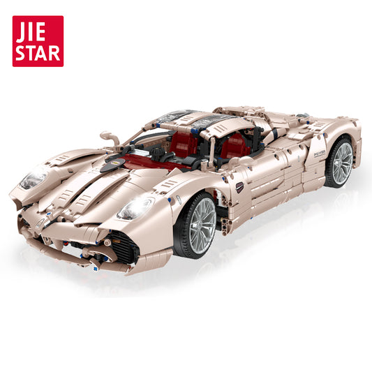 JIESTAR Super Racing Pagani Utopia [Remote Control Battery Pack Needs To Be Purchased Separately] Building Block Set - JJ9210-白底.jpg
