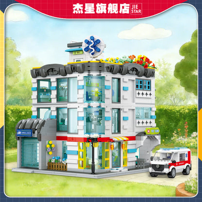 JIESTAR General Hospital [Including Lighting Team] Building Block Set - JJ9211-1-2.jpg