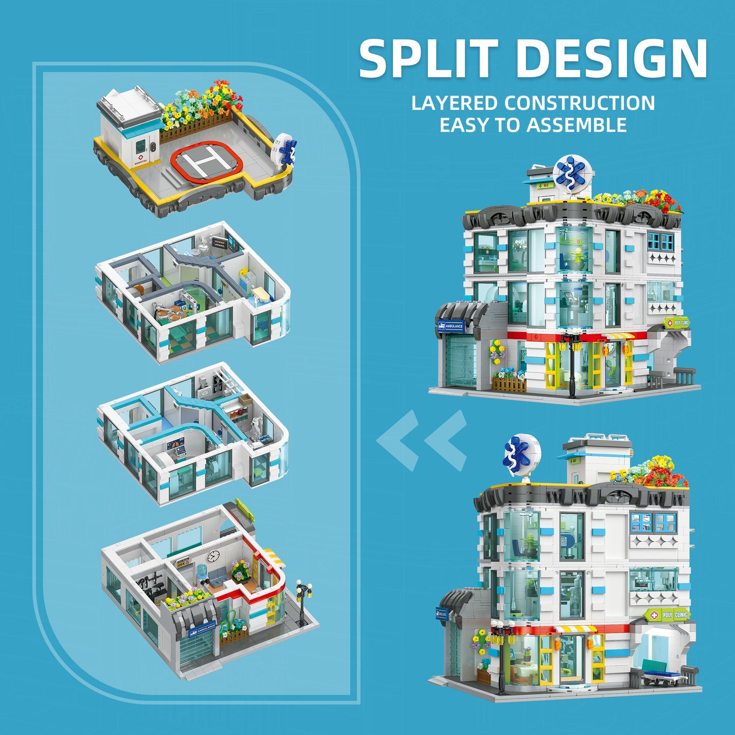 JIESTAR General Hospital [Including Lighting Team] Building Block Set - JJ9211-2.jpg