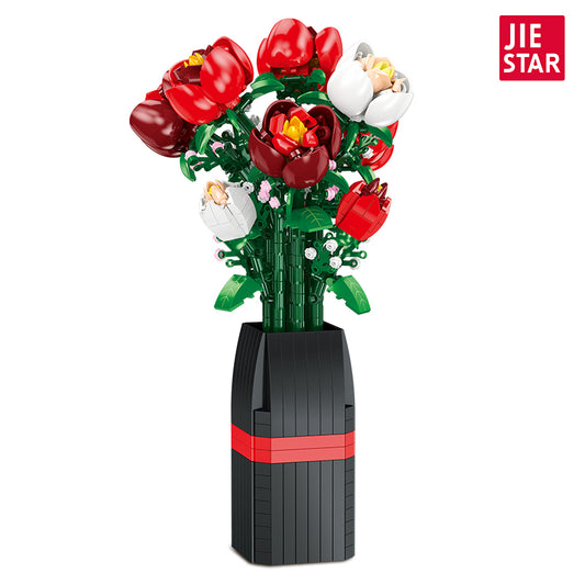 JIESTAR Roses Building Block Set - JJ9212-白底.jpg