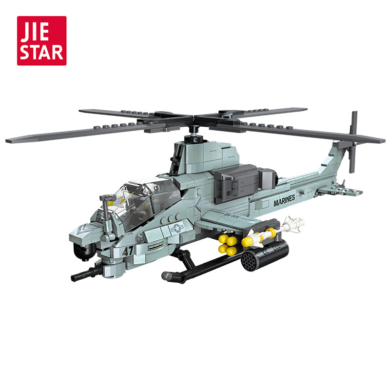JIESTAR Viper Helicopter Building Block Set - JJ9213-白底.jpg