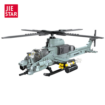 JIESTAR Viper Helicopter Building Block Set - JJ9213-白底.jpg