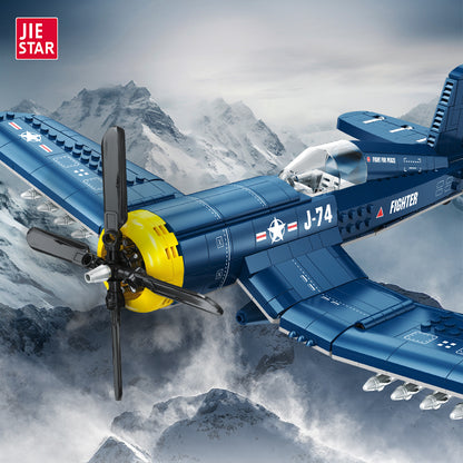 JIESTAR F4U Pirate Fighter Building Block Set - JJ9216-1.jpg