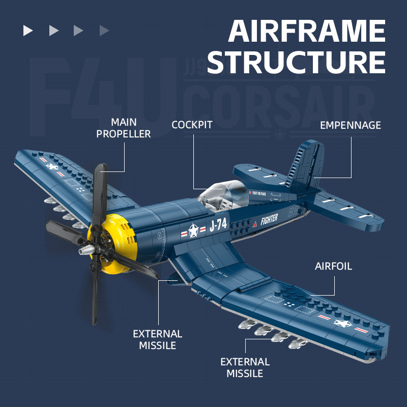 JIESTAR F4U Pirate Fighter Building Block Set - JJ9216-3.jpg