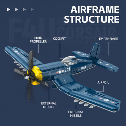 JIESTAR F4U Pirate Fighter Building Block Set - JJ9216-3.jpg