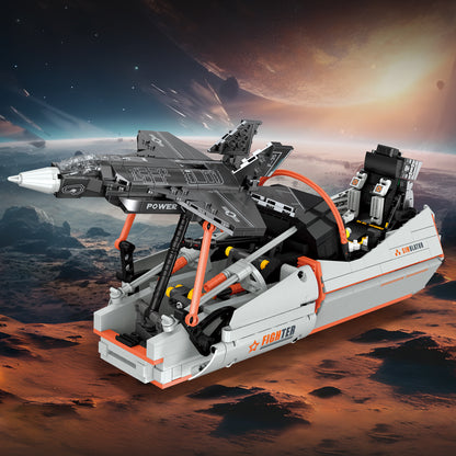 JIESTAR F35 Fighter Jet Simulator Building Block Set - JJ9230-1.jpg