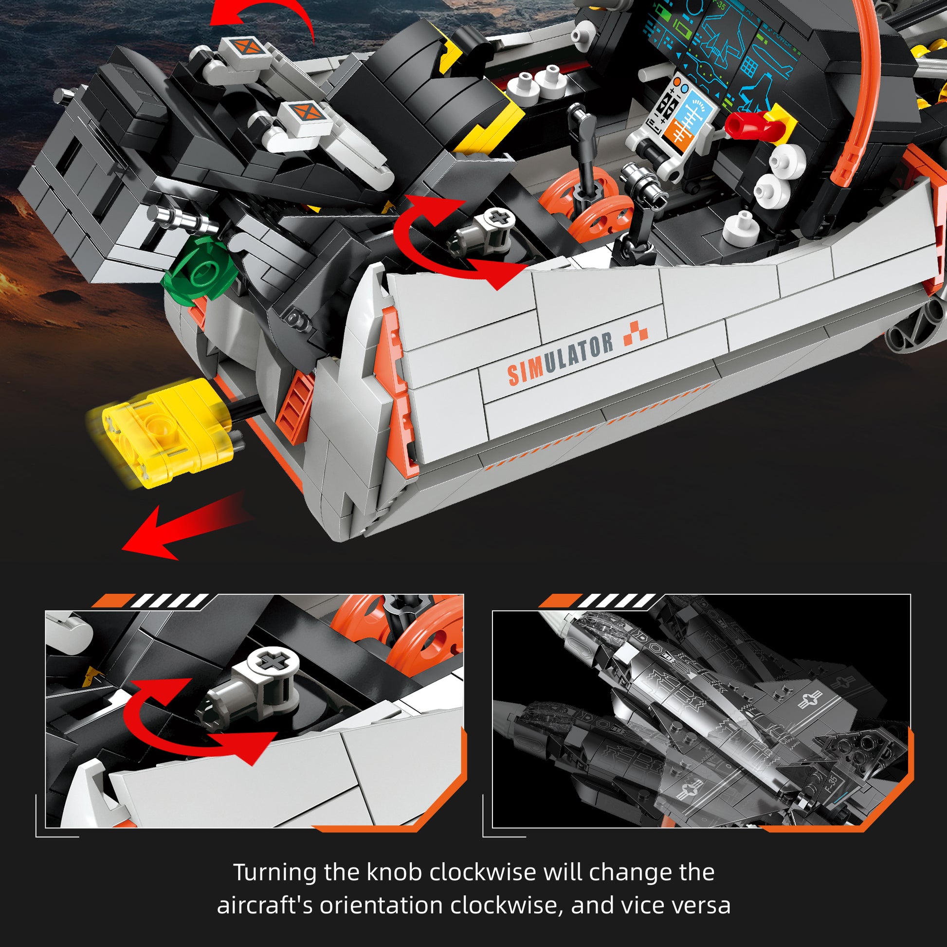 JIESTAR F35 Fighter Jet Simulator Building Block Set - JJ9230-2.jpg