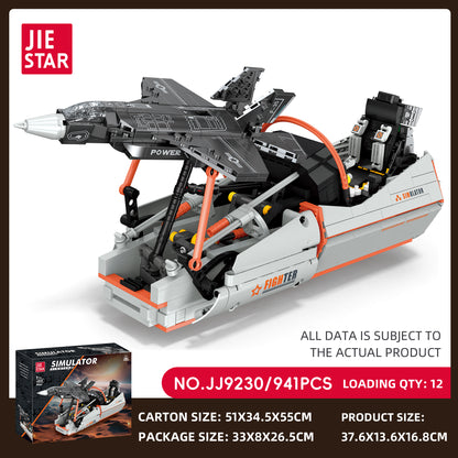 JIESTAR F35 Fighter Jet Simulator Building Block Set SKU image - JJ9230-sku.jpg