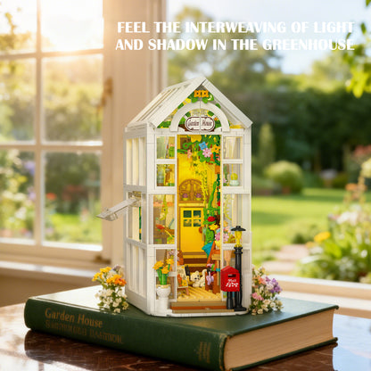 JIESTAR Flower Greenhouse Bookend [Including Lighting Set] Building Block Set - JJ9231-4.jpg