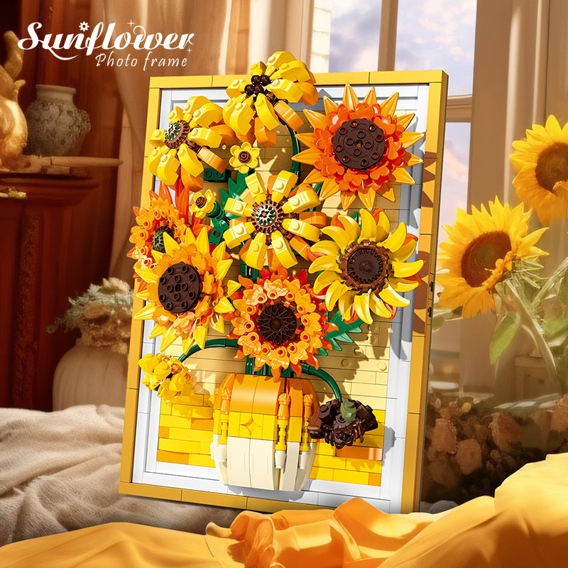 JIESTAR Sunflower Photo Frame Building Block Set - JJ9233-1.jpg