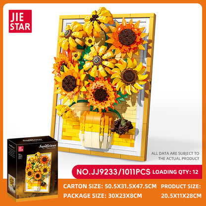 JIESTAR Sunflower Photo Frame Building Block Set SKU image - JJ9233-sku.jpg