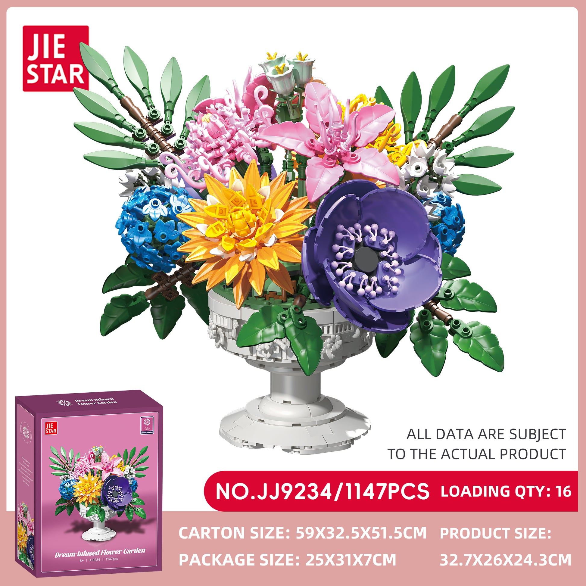 JIESTAR Mengqin Flower Bed Building Block Set SKU image - JJ9234-sku.jpg