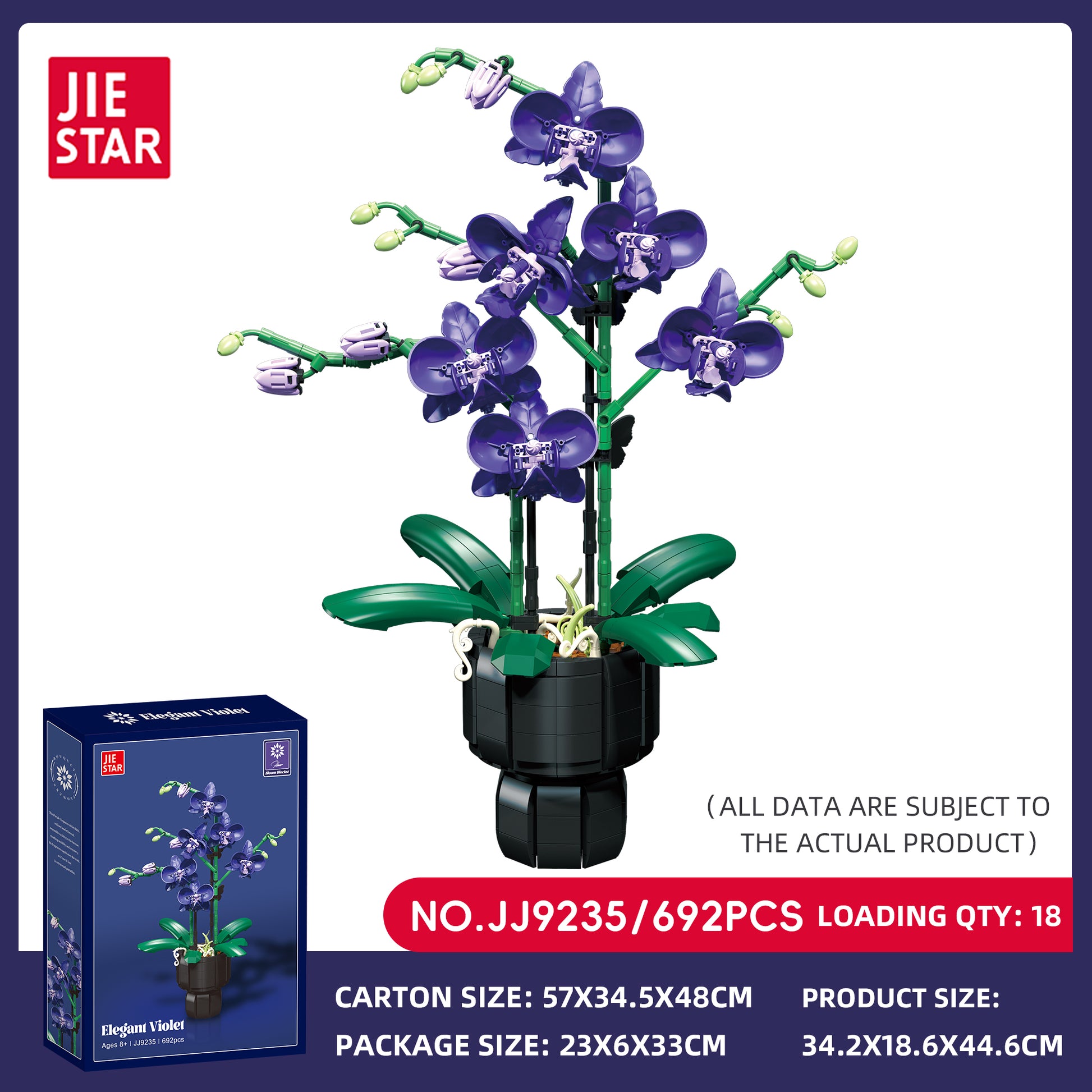 JIESTAR Orchid And Purple Rhyme Building Block Set SKU image - JJ9235-sku.jpg