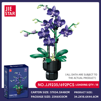 JIESTAR Orchid And Purple Rhyme Building Block Set SKU image - JJ9235-sku.jpg