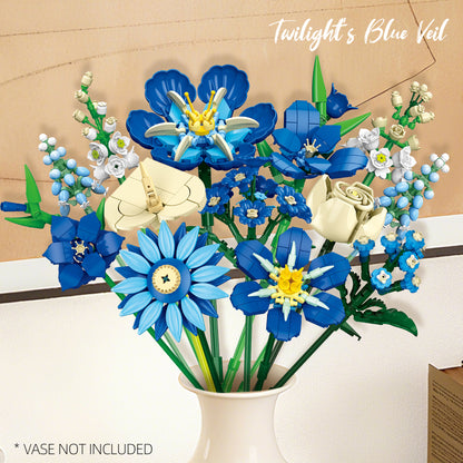 JIESTAR Midnight Blue Tulips Building Block Set - JJ9240-1.jpg