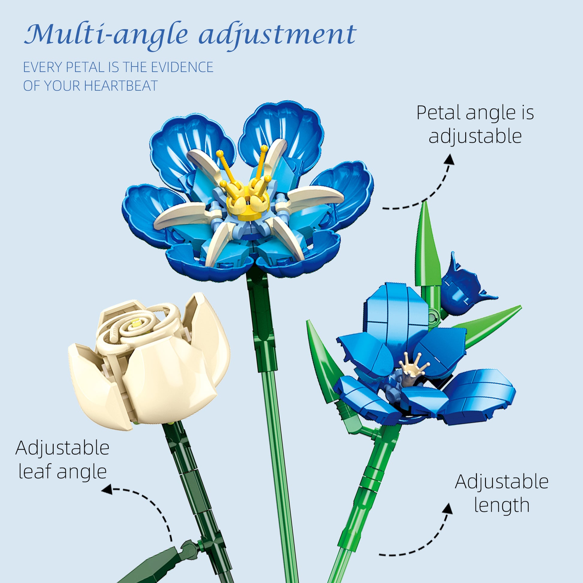 JIESTAR Midnight Blue Tulips Building Block Set - JJ9240-2.jpg