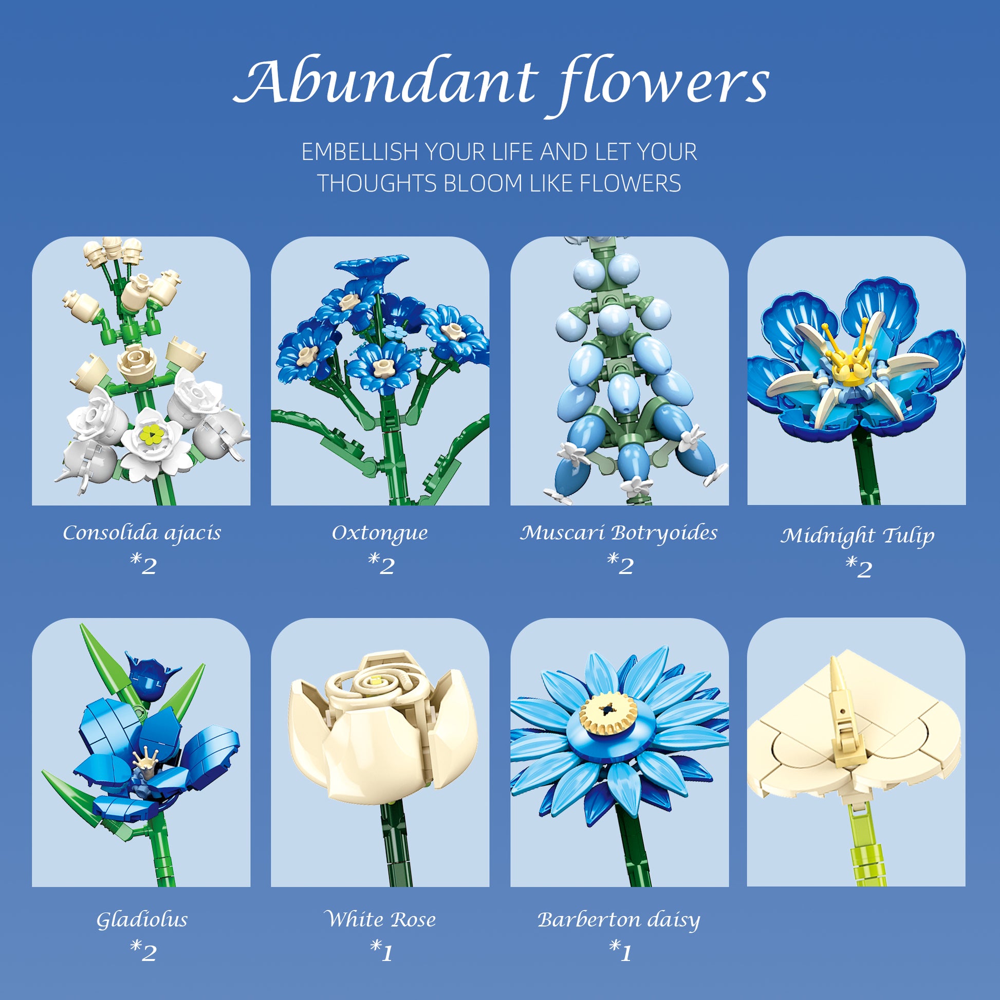 JIESTAR Midnight Blue Tulips Building Block Set - JJ9240-4.jpg