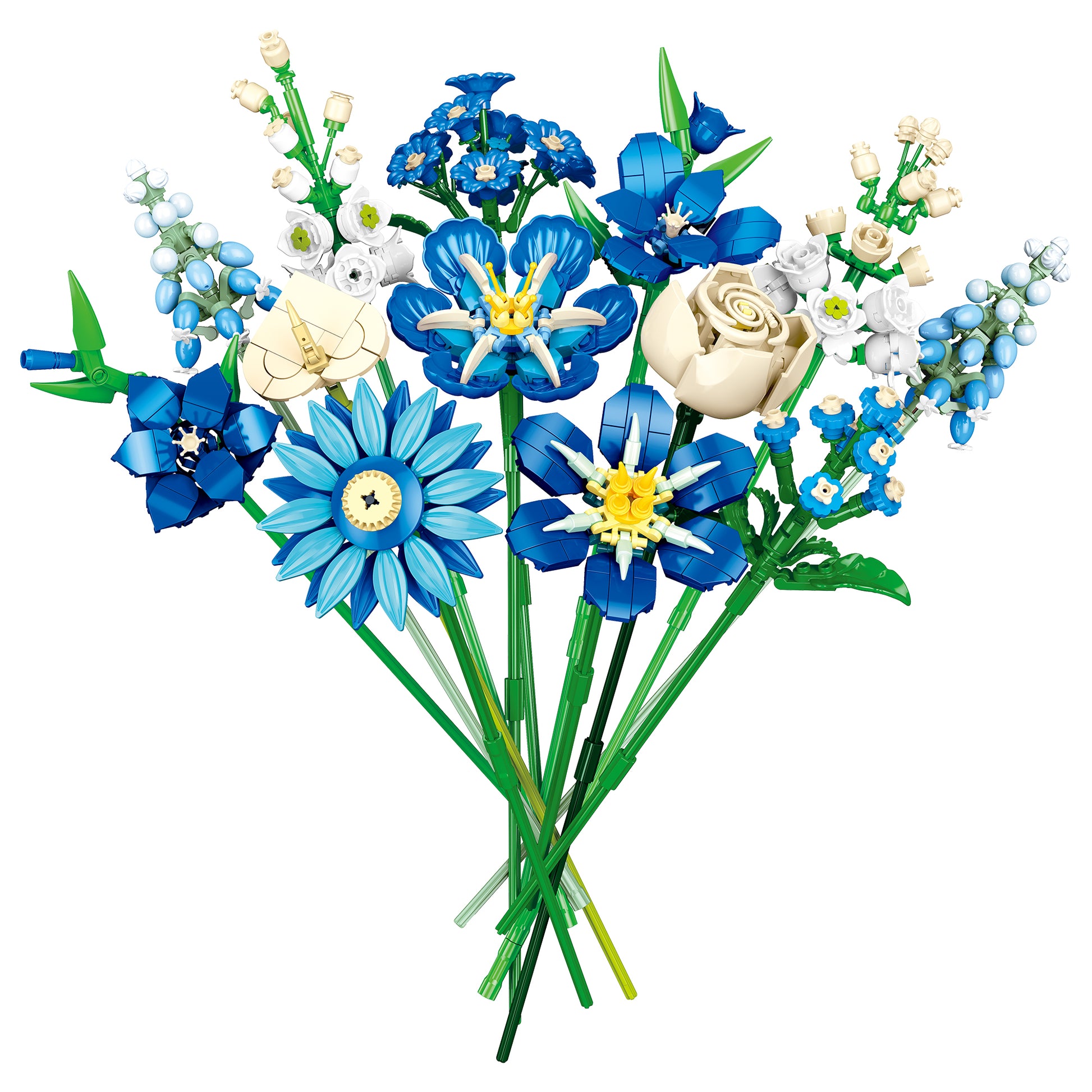JIESTAR Midnight Blue Tulips Building Block Set - JJ9240-白底.jpg