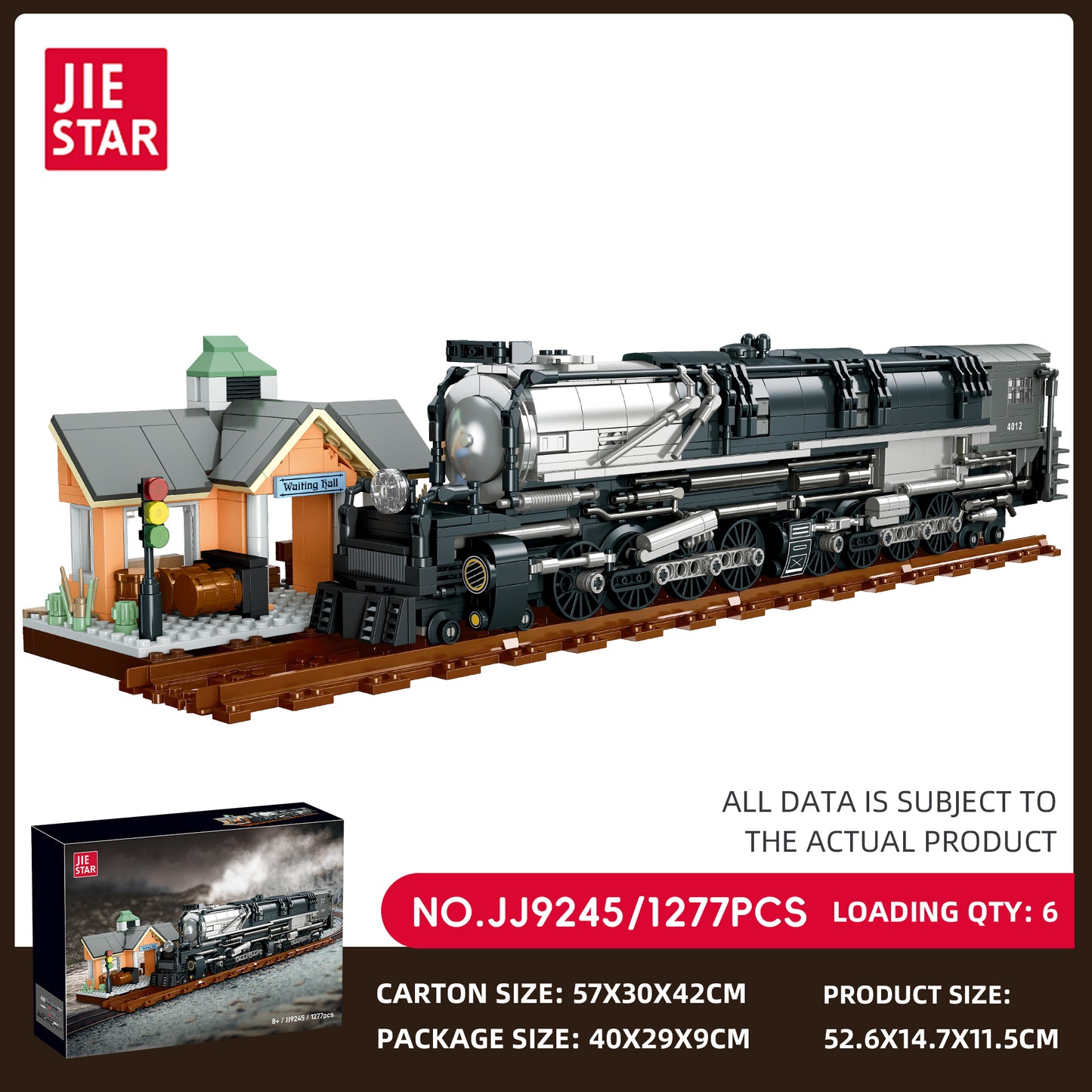 JIESTAR Union Pacifc Bigboy Building Block Set SKU image - JJ9245-sku.jpg