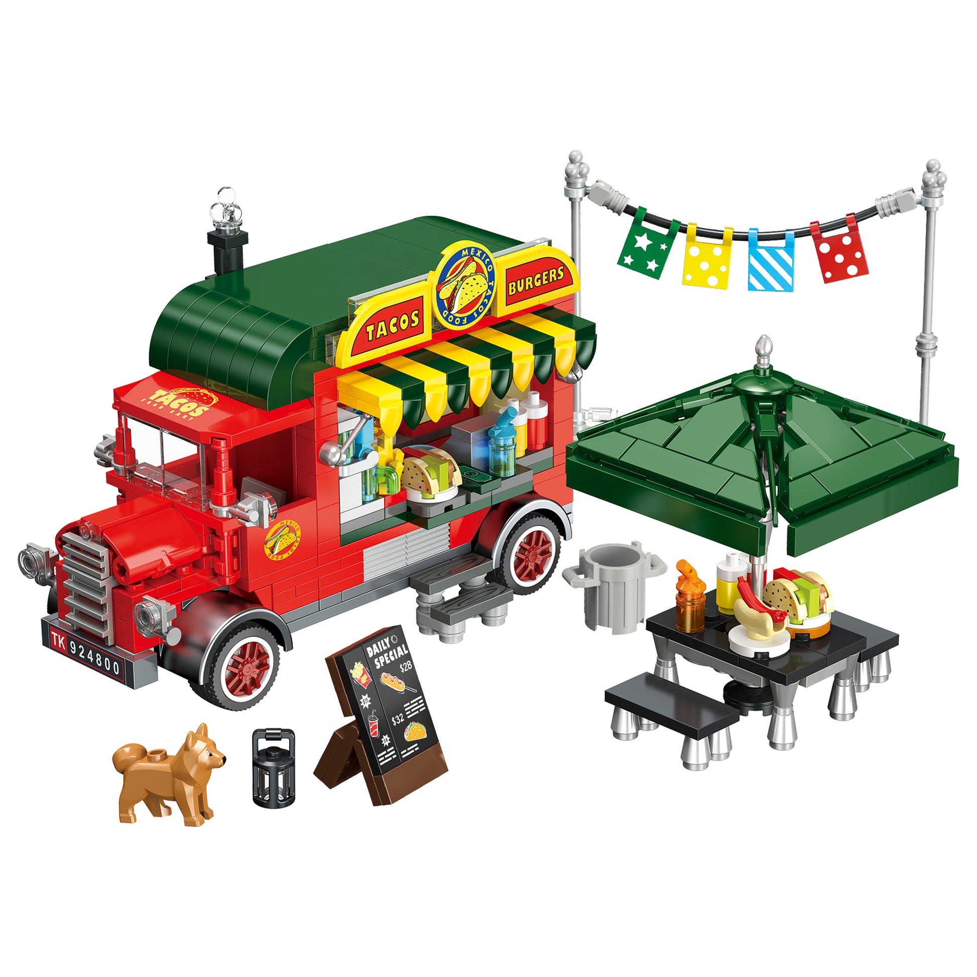JIESTAR 墨西哥塔可车 Building Block Set - JJ9248-白底.jpg