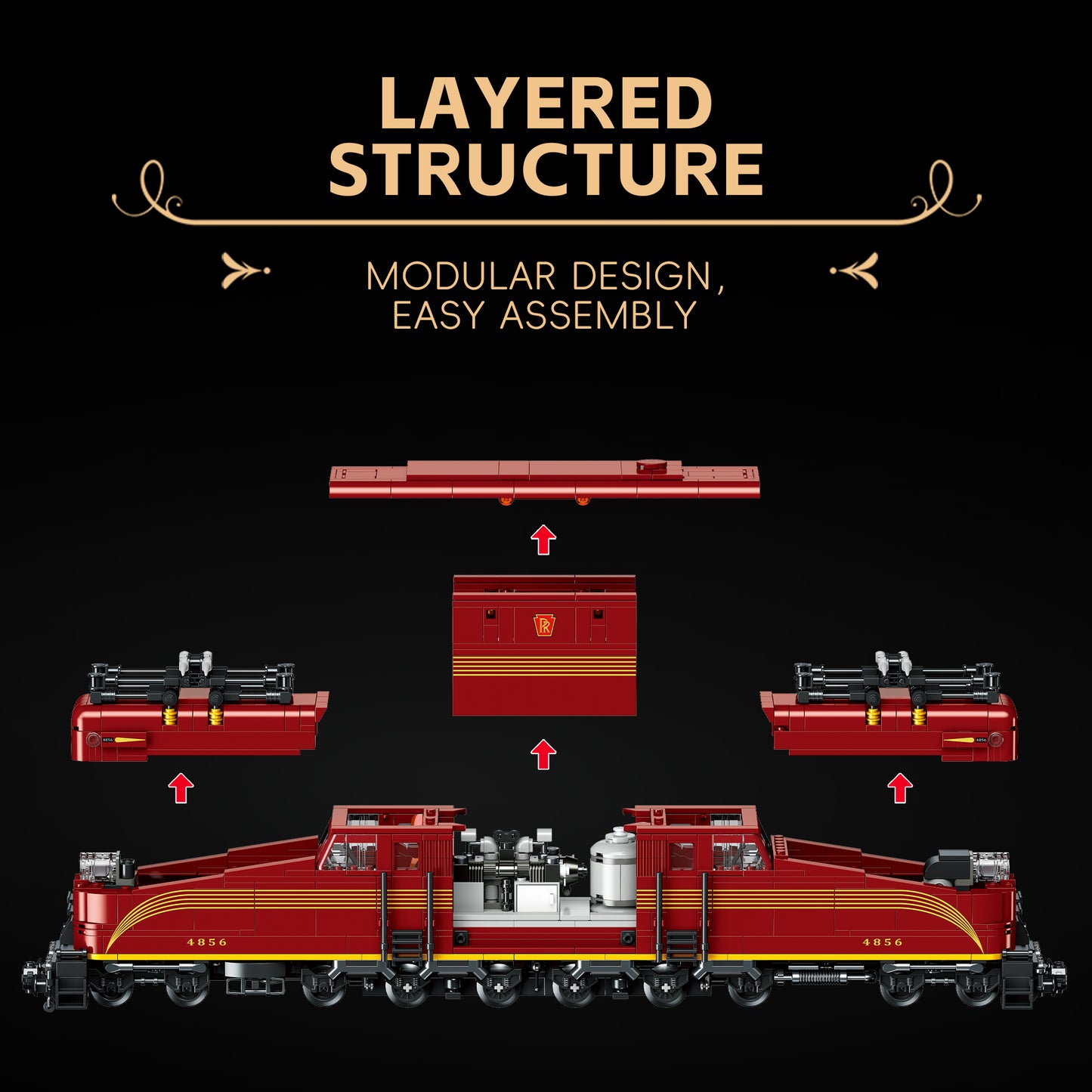 JIESTAR Vintage Express Train Model Kit - JJ9250-3.jpg