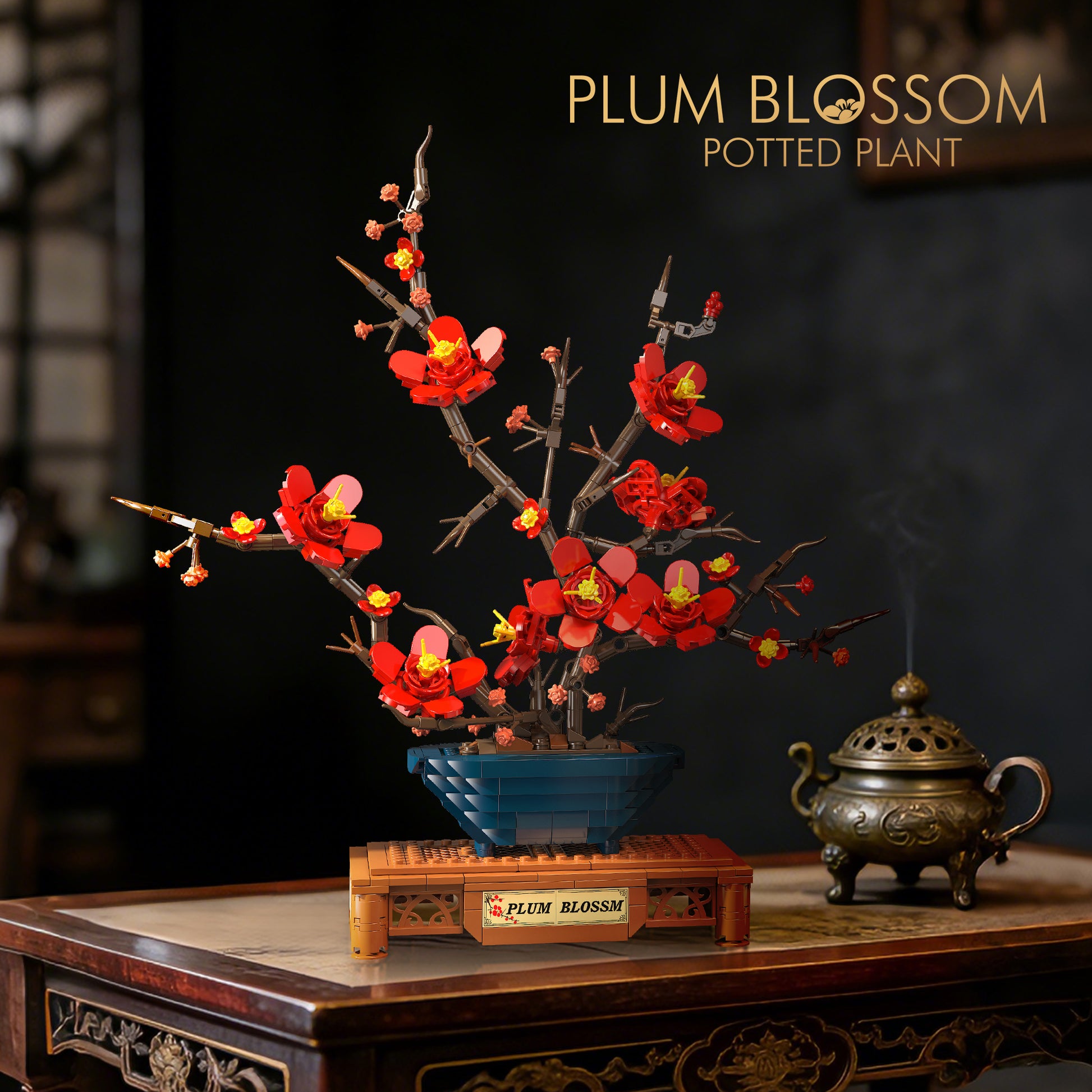 JIESTAR Chinese Plum Blossom Potted Plant Building Block Set - JJ9257-1.jpg