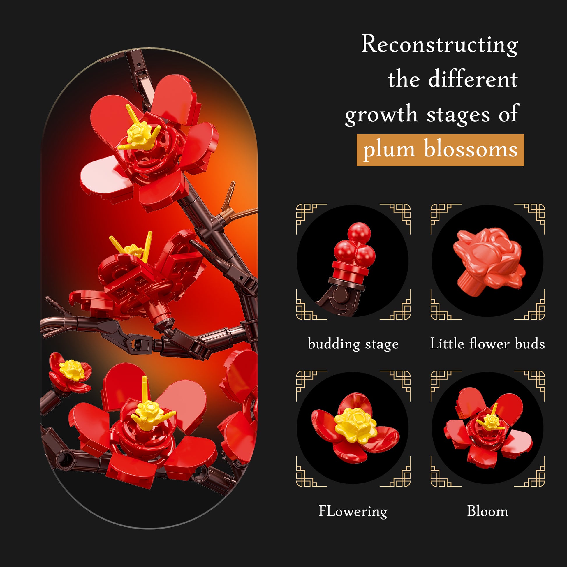 JIESTAR Chinese Plum Blossom Potted Plant Building Block Set - JJ9257-2.jpg