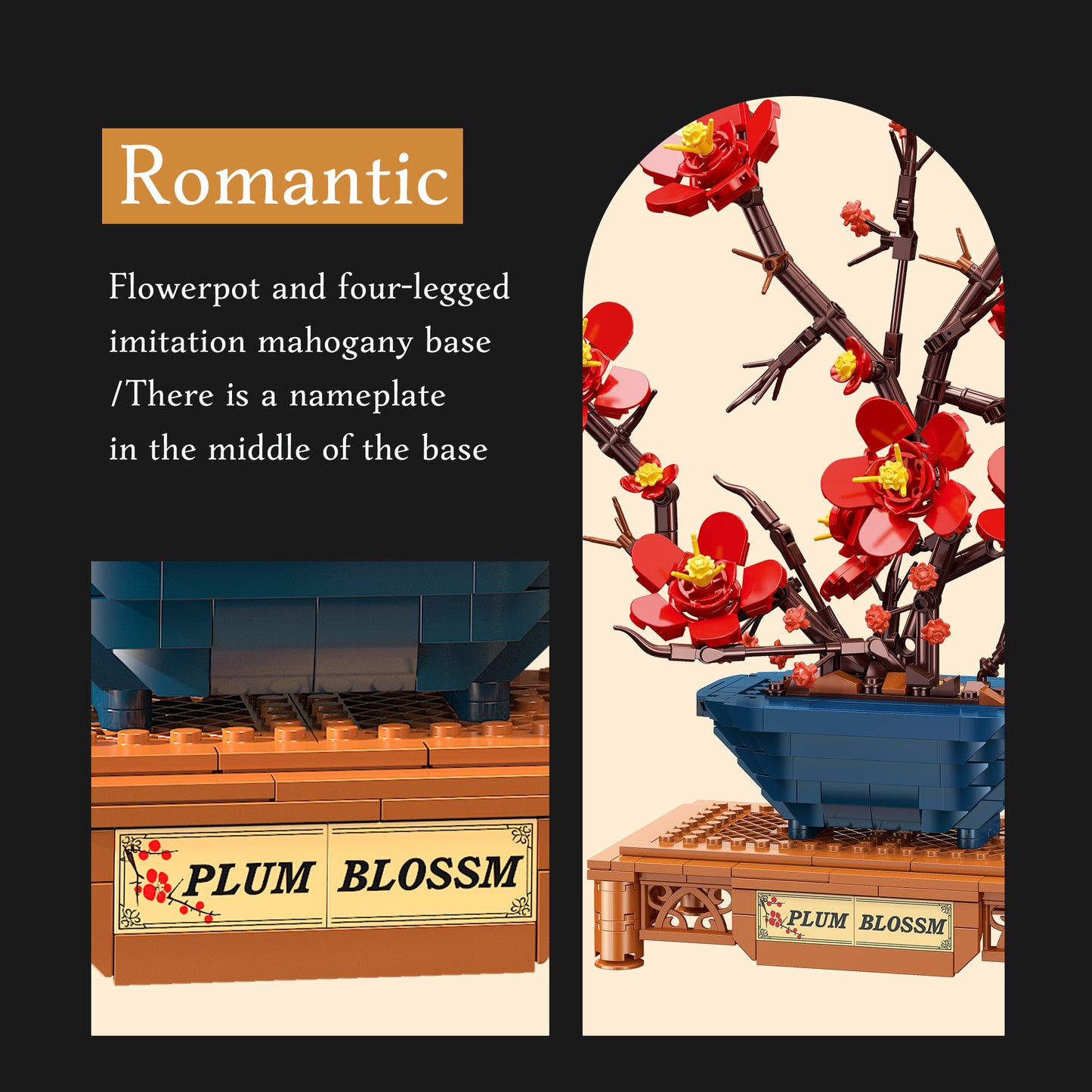 JIESTAR Chinese Plum Blossom Potted Plant Building Block Set - JJ9257-3.jpg