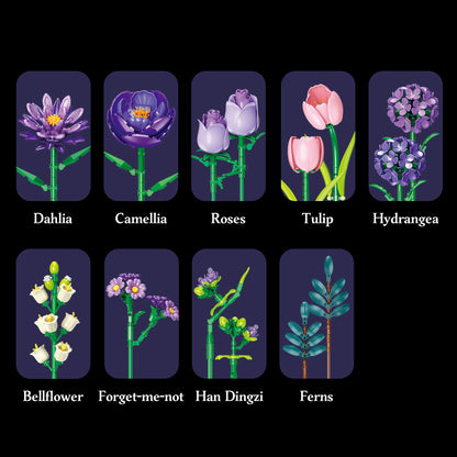 JIESTAR Purple Bouquet Building Block Set - JJ9258-3.jpg
