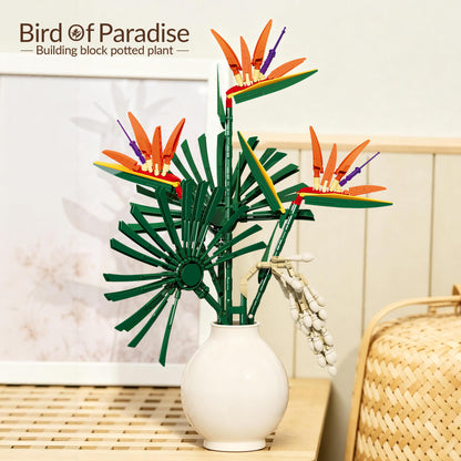 JIESTAR Bird of Paradise Flower Arrangement Building Set - JJ9268-1.jpg