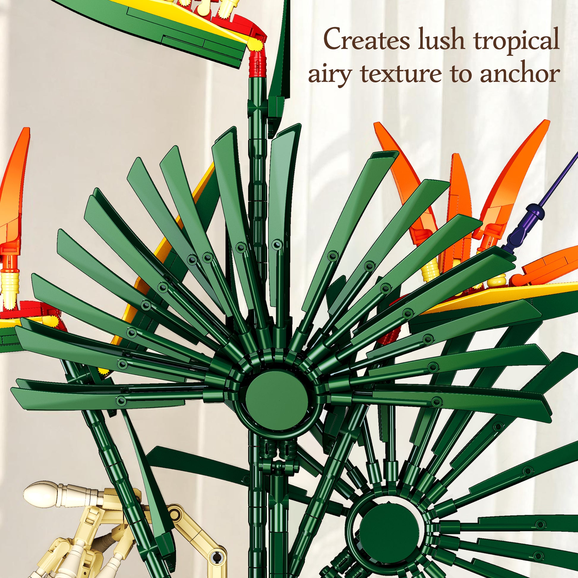 JIESTAR Bird of Paradise Flower Arrangement Building Set - JJ9268-5.jpg